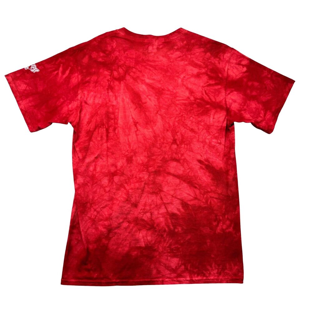 The Mountain Rainforest Cafe Shirt Men's Medium Red Manimals Rasta Lion Tie Dye - Picture 2 of 10